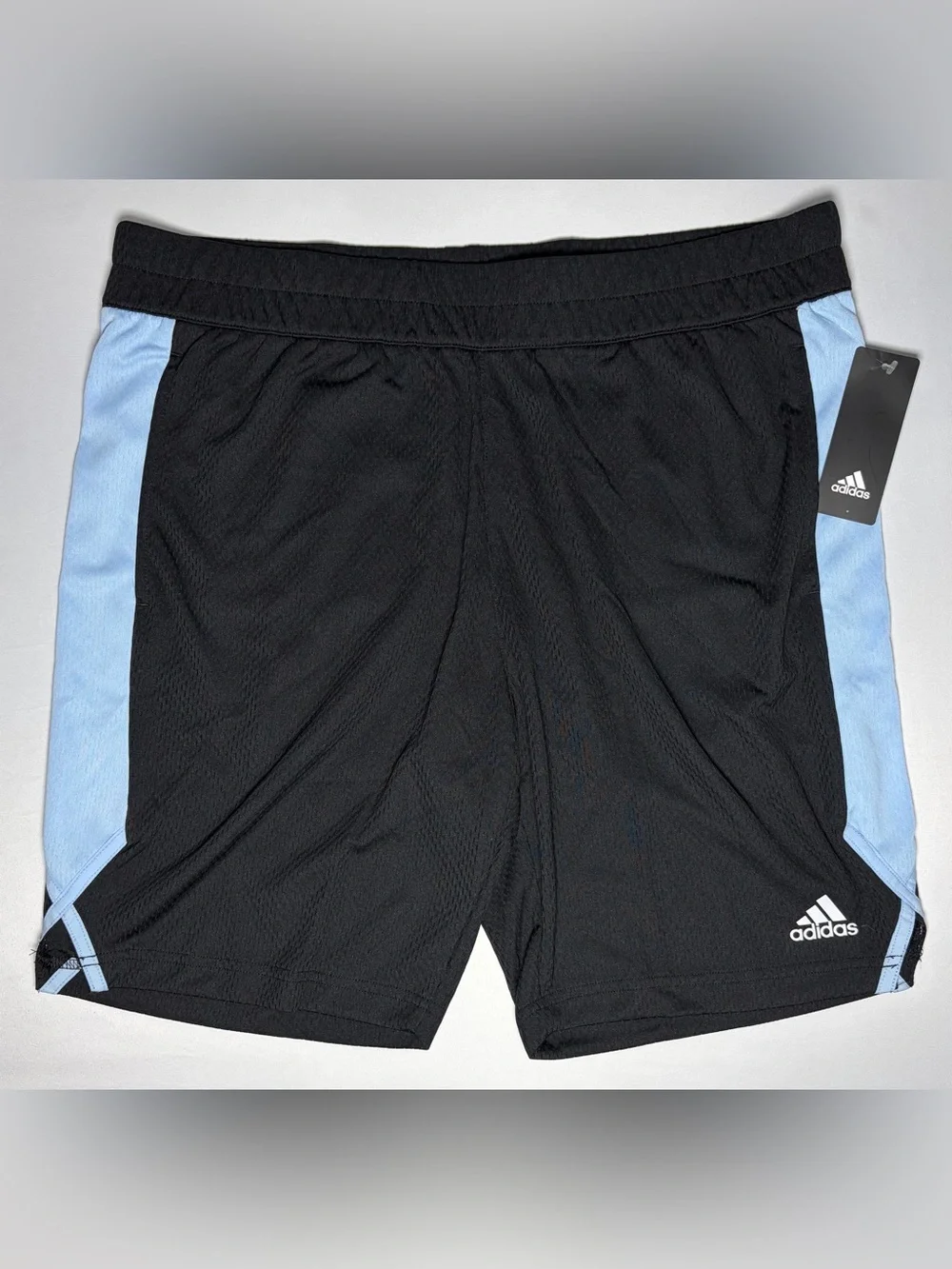 Adidas Golf Mesh Active Shorts Men's XL Black/Glow Blue NWT